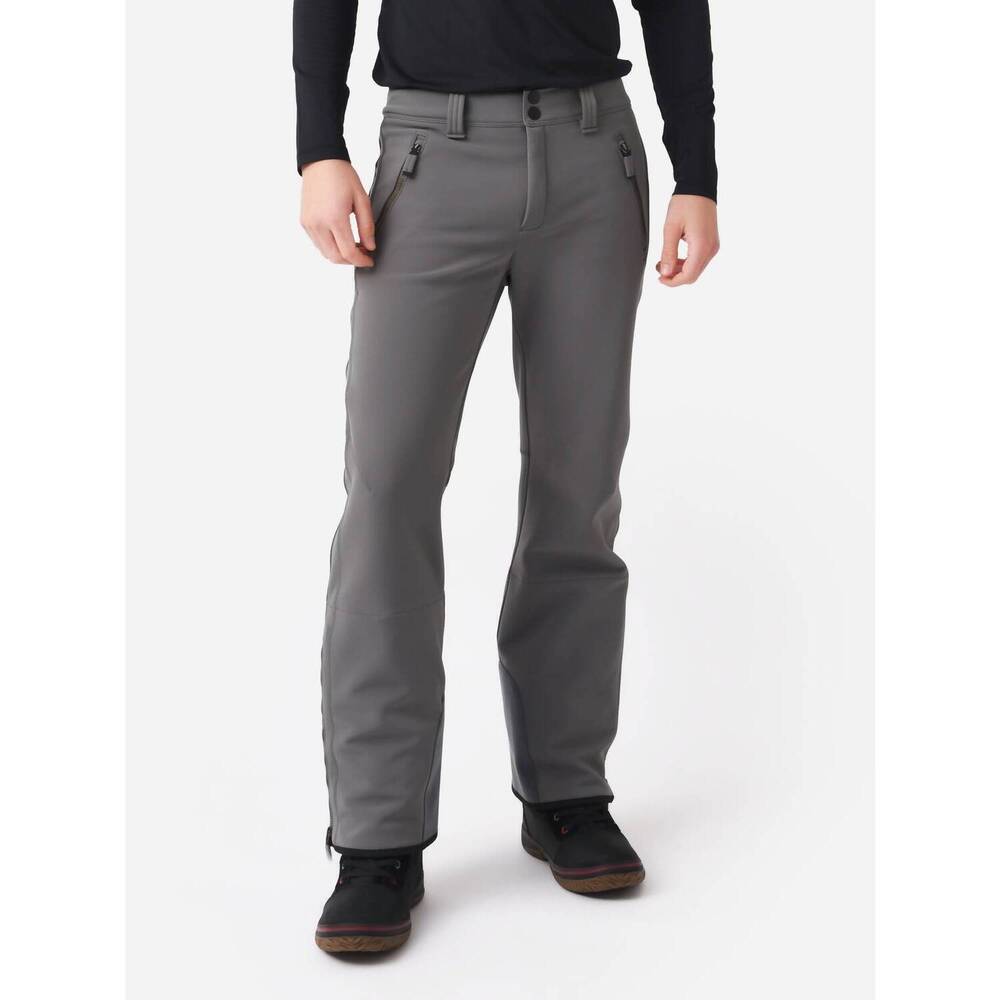 NEW FRAUENSCHUH steven softshell straight cut ski pants in hay grey